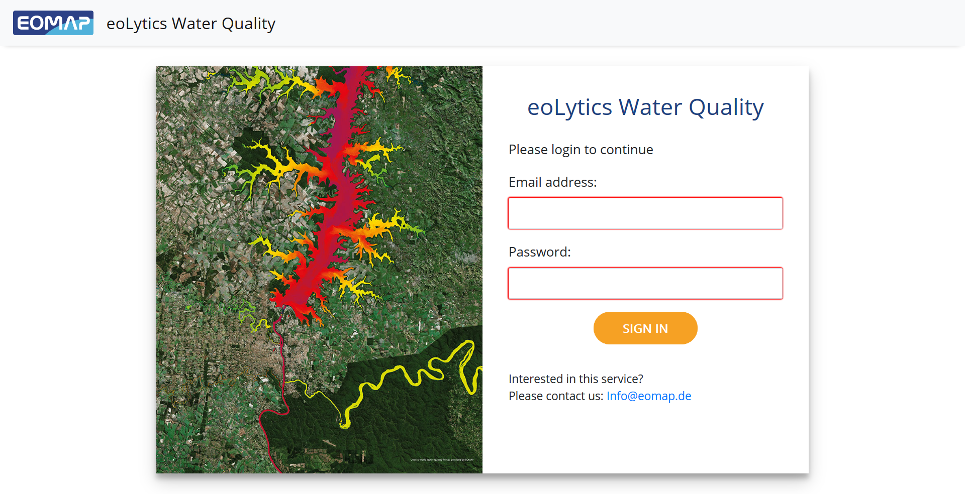 EOMAP eoLytics Water Quality