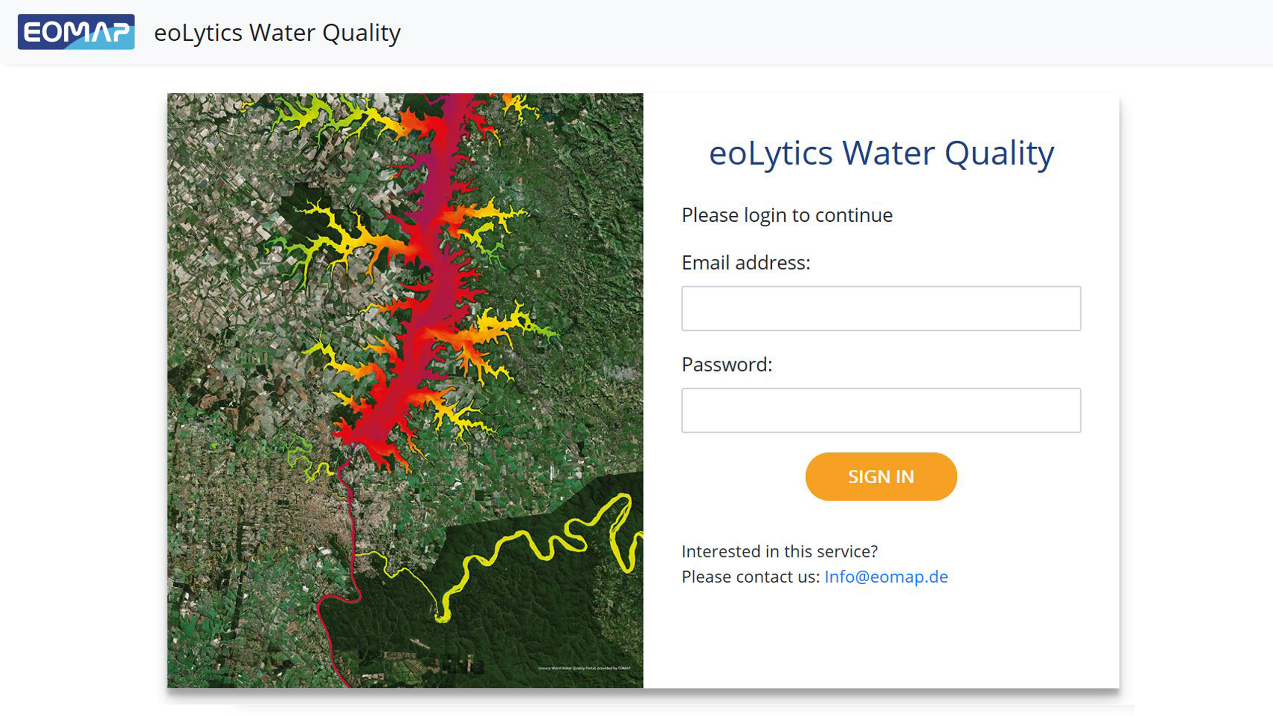 EOMAP eoLytics Water Quality