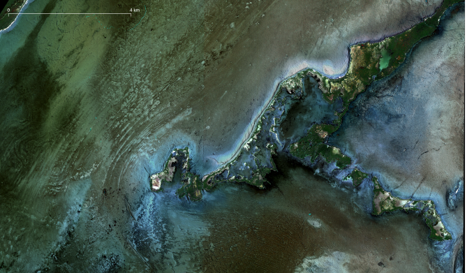 SDB image of Belizean waters