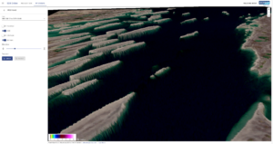 SDB-Online - screen capture of the new WebApp by EOMAP
