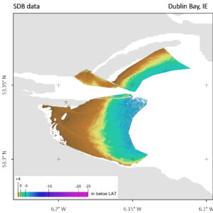 water depths of Dublin Bay